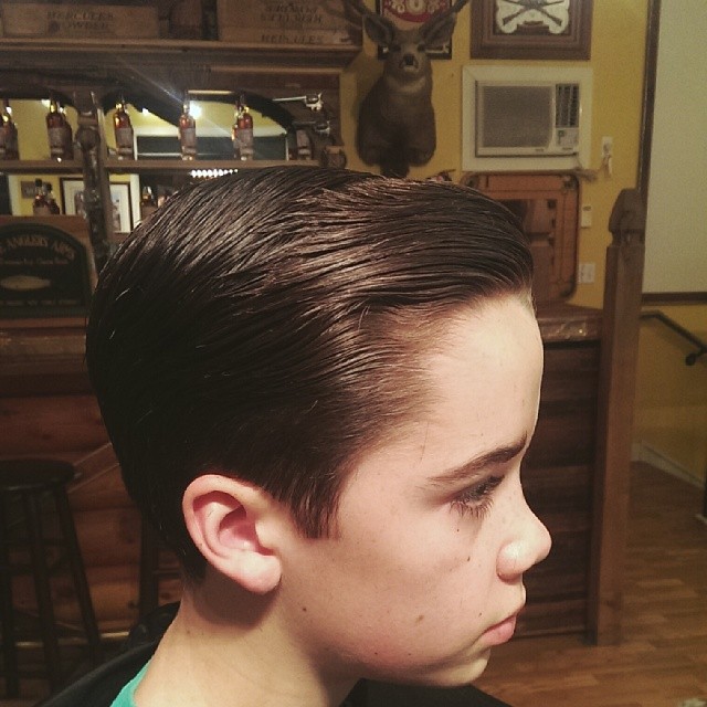 awesome classic taper hairstyle for kids