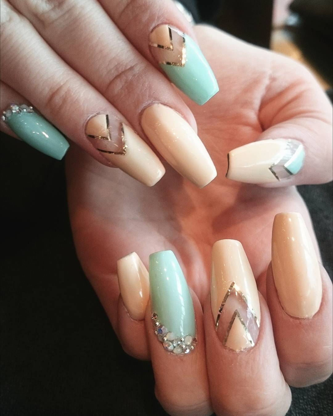 fashionable designed nail art