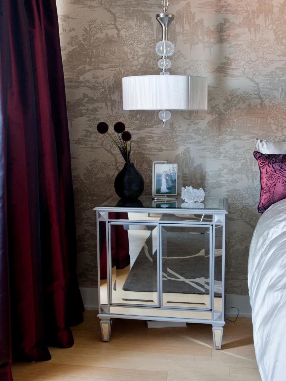 glamorous bedroom droppy lamp ideas