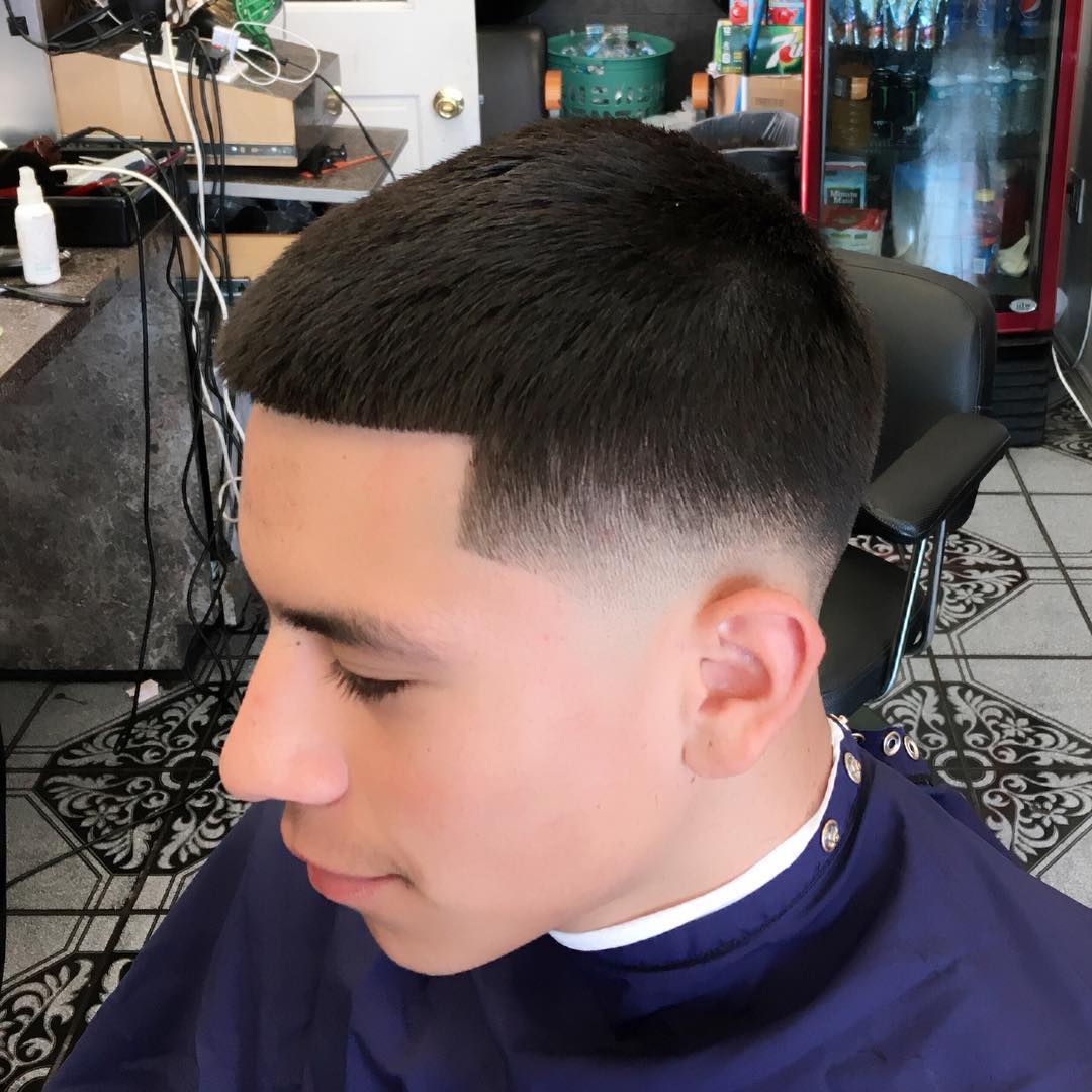 low taper comb over hair