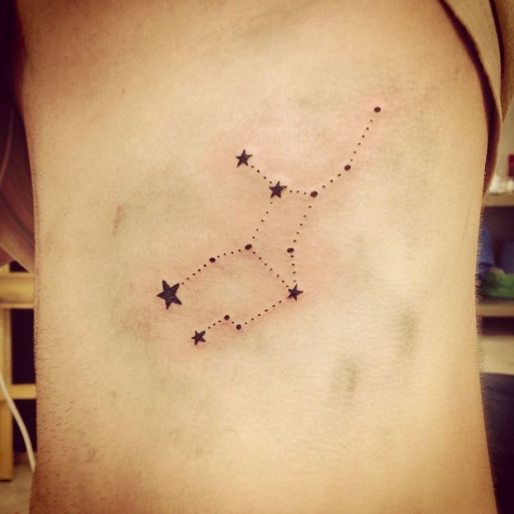 Virgo Star Constellation Tattoo