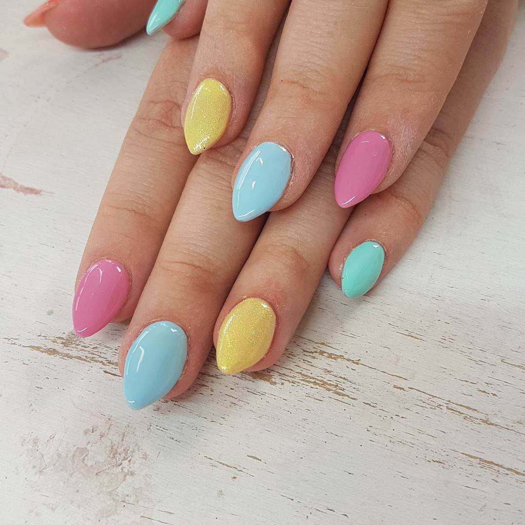 wonderful colors short nail for summer