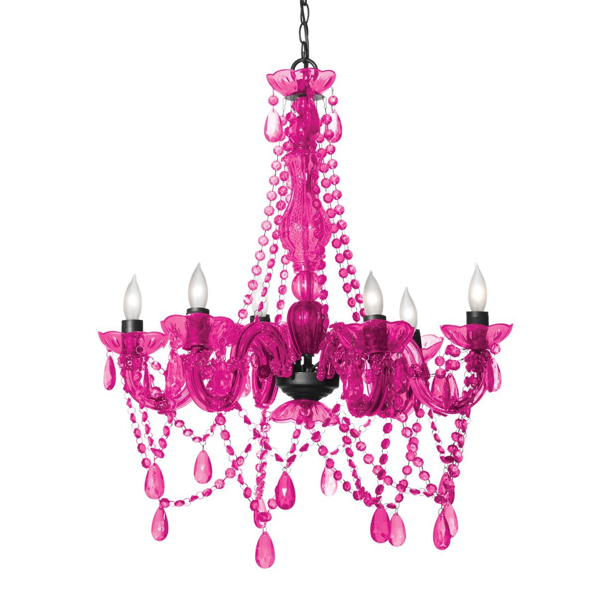 hot pink crystal chandelier model