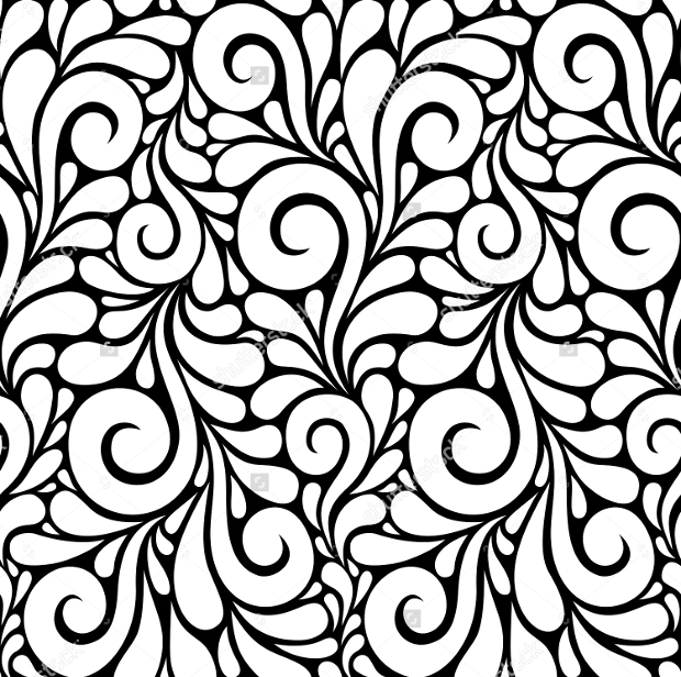 vector floral swirls pattern