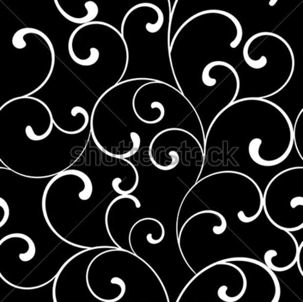 white and black seamless swirls pattern