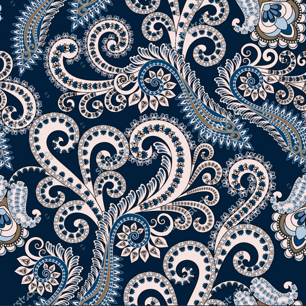 small ornamental with swirl pattern