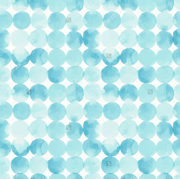 blue watercolor rounds pattern