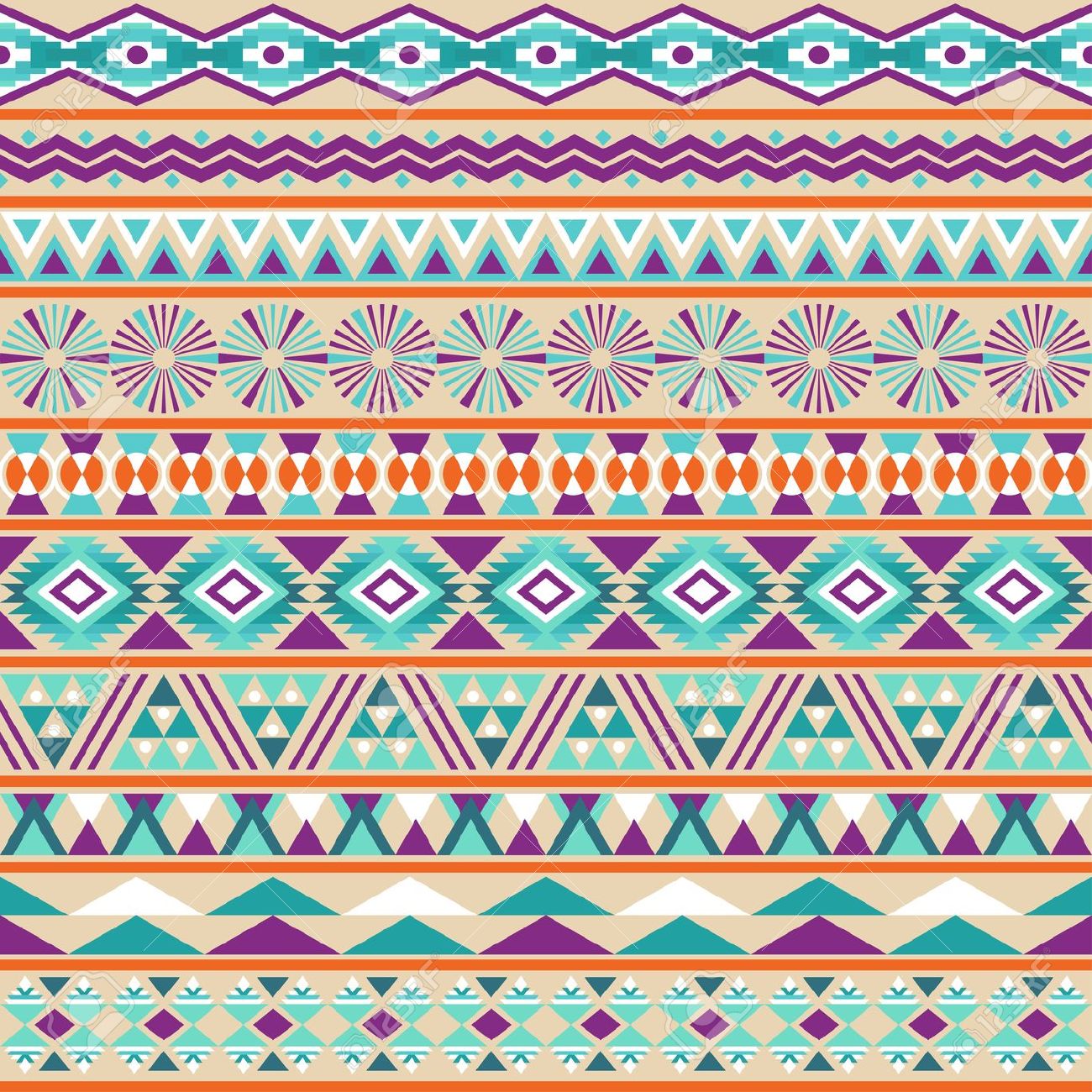 geometric aztec pattern