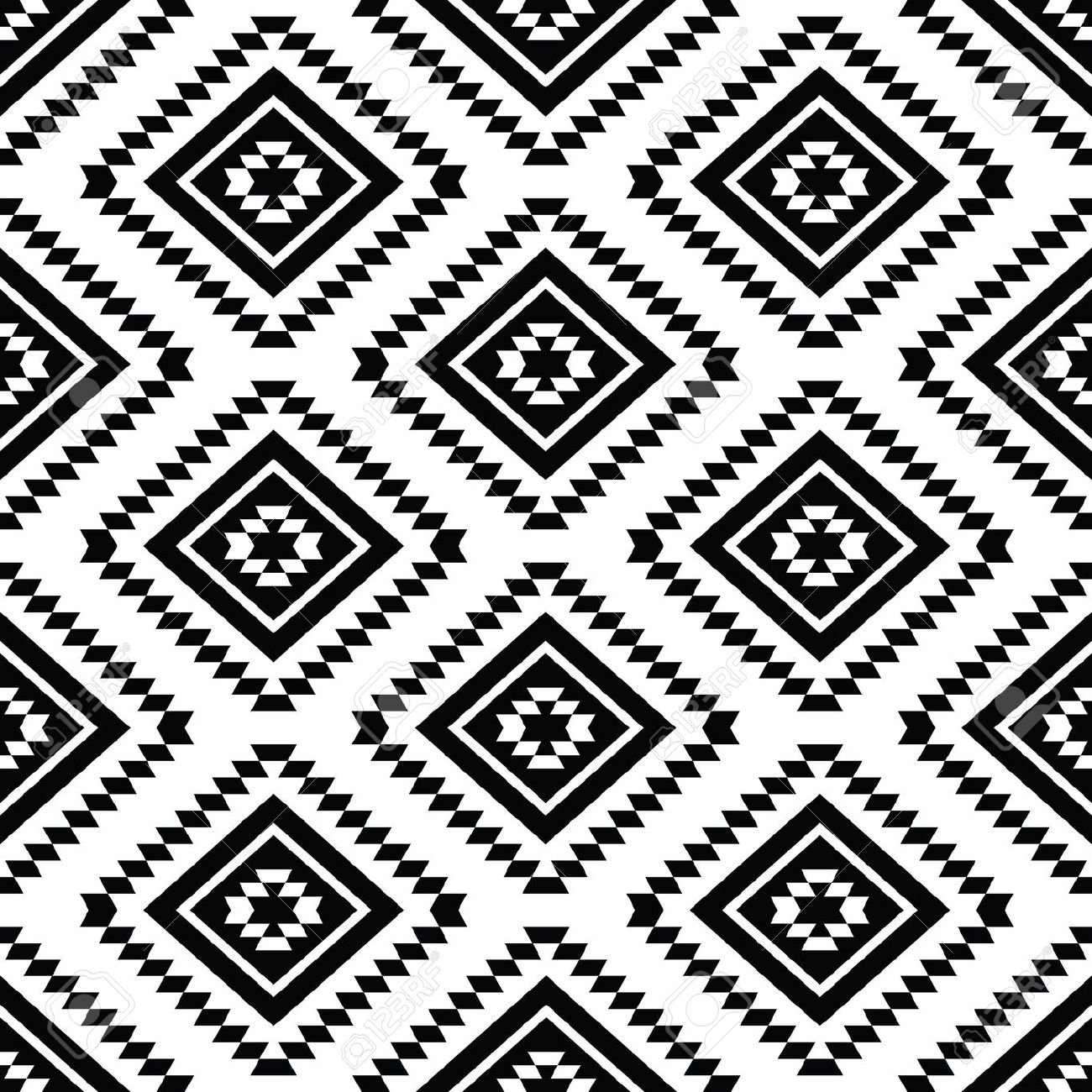 aztec black and white background