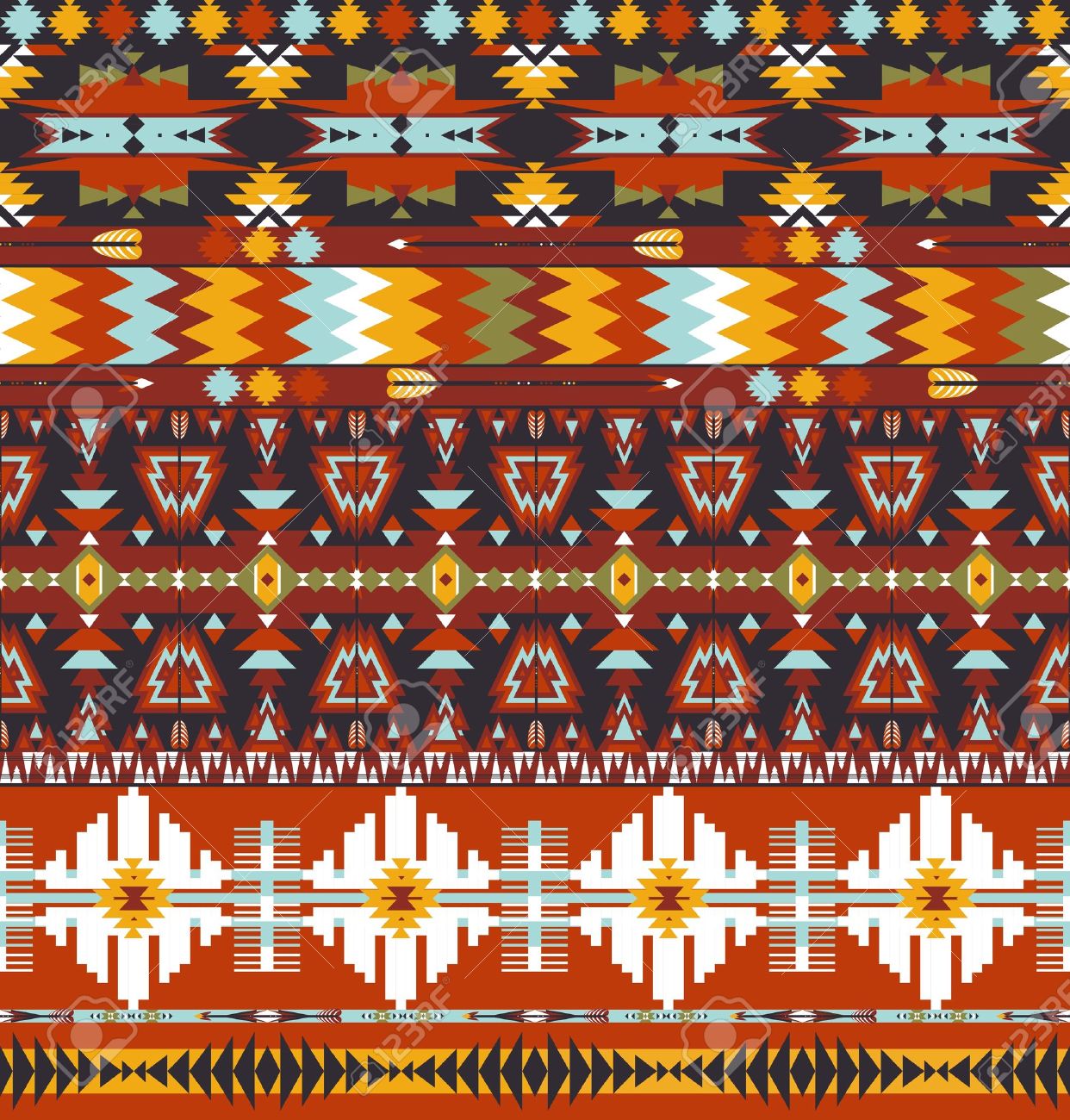 abstract aztec pattern
