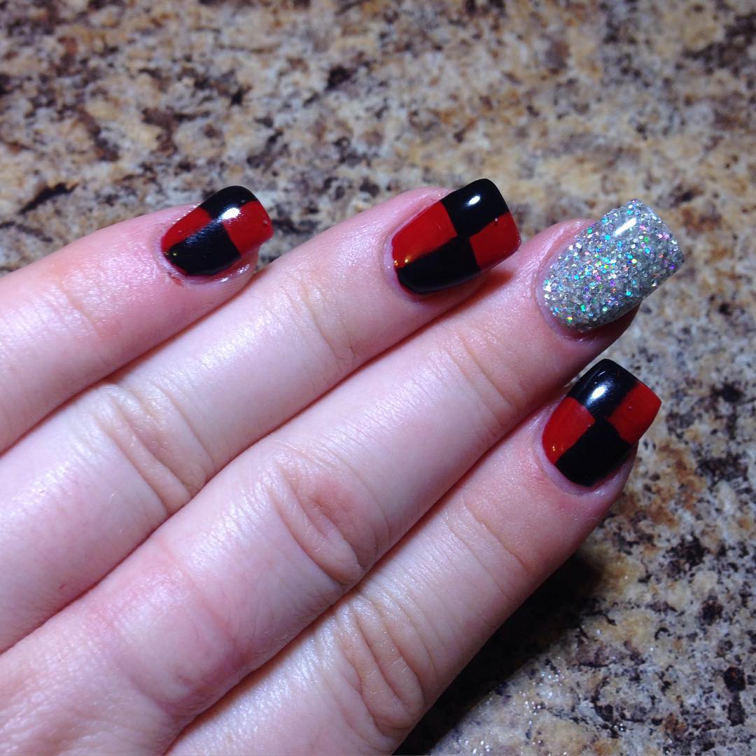 27+ Black and Red Nail Art Designs | Design Trends ...