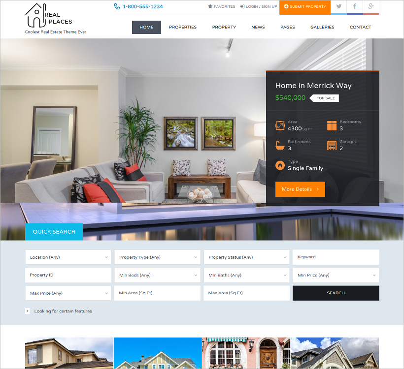 37+ Top Real Estate WordPress Themes & Templates of 2016