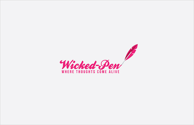 creative writer feather logo design