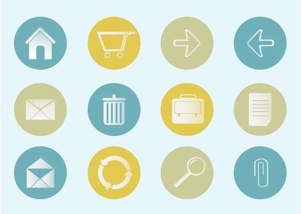 free vector office icon set