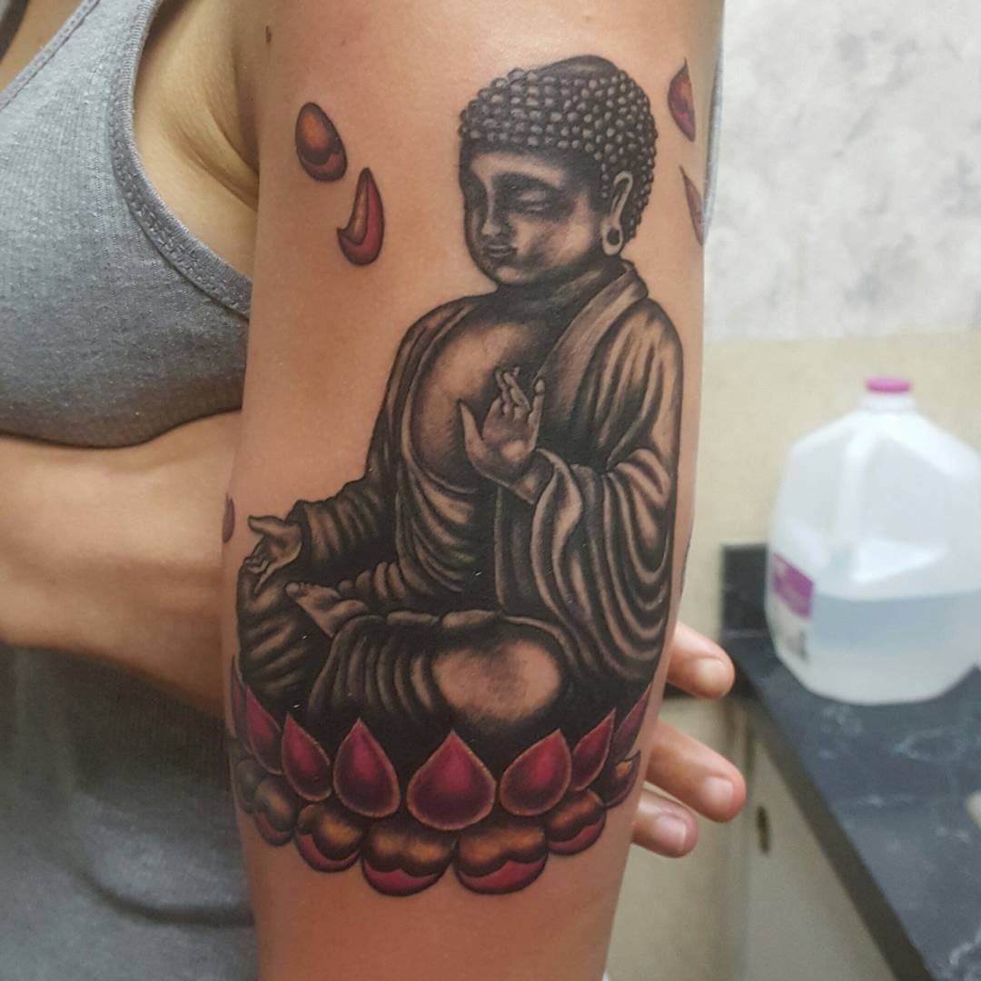 kid buddha tattoo design