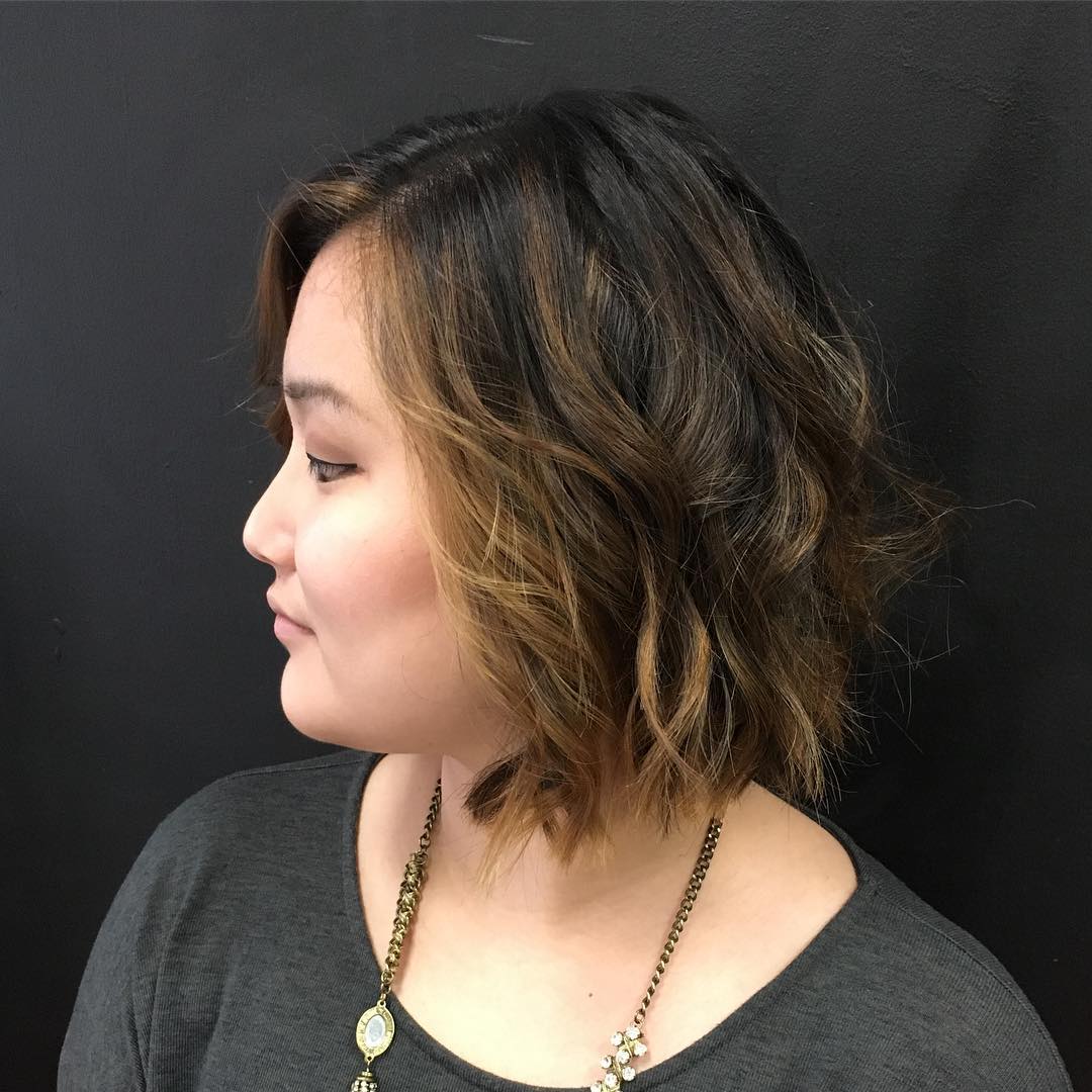 bob style haircut for round face