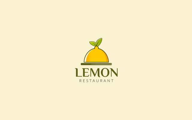 restaurant lemon orange logo