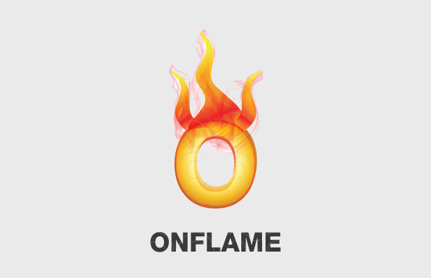 burning fire department logo