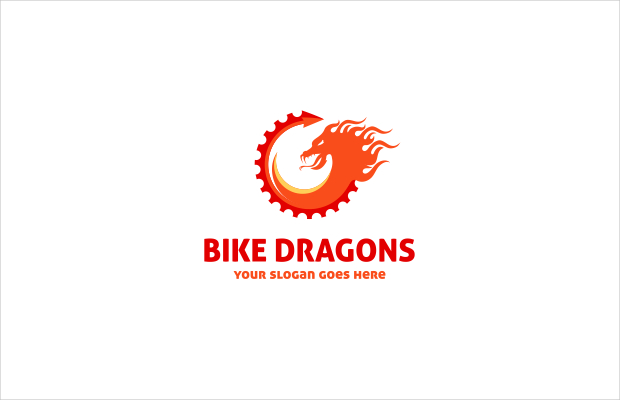 vector sports logo dragon design