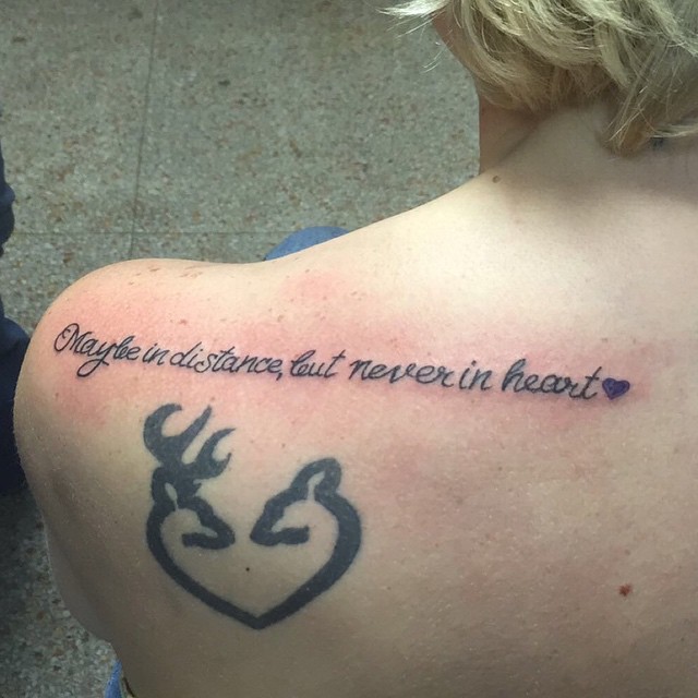 text mother and daughter quotation tattoo