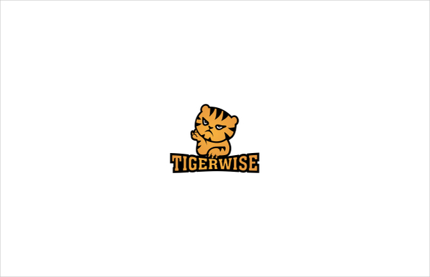 cute tiger logo design