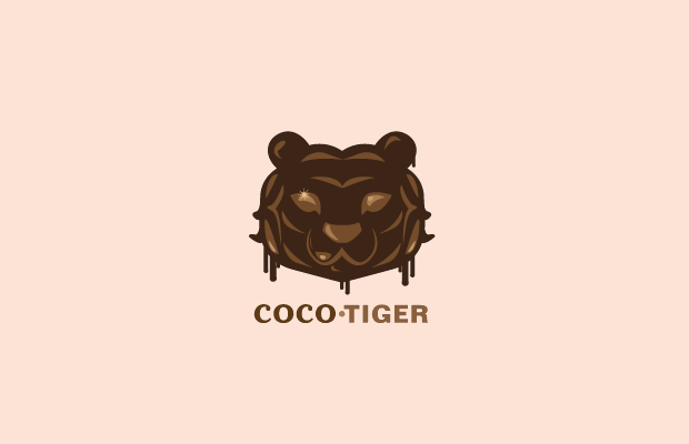 tiger art logo design