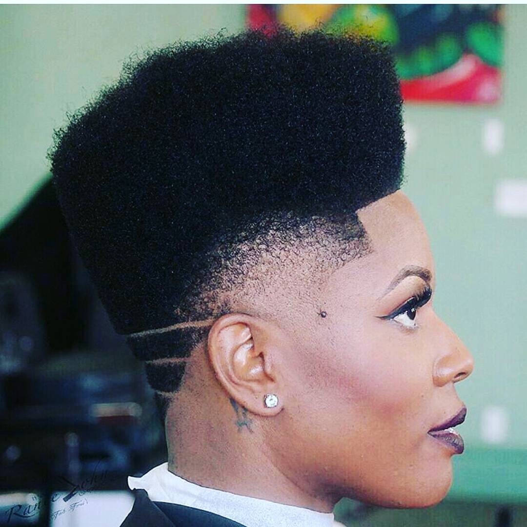 Black Haircuts With Designs
