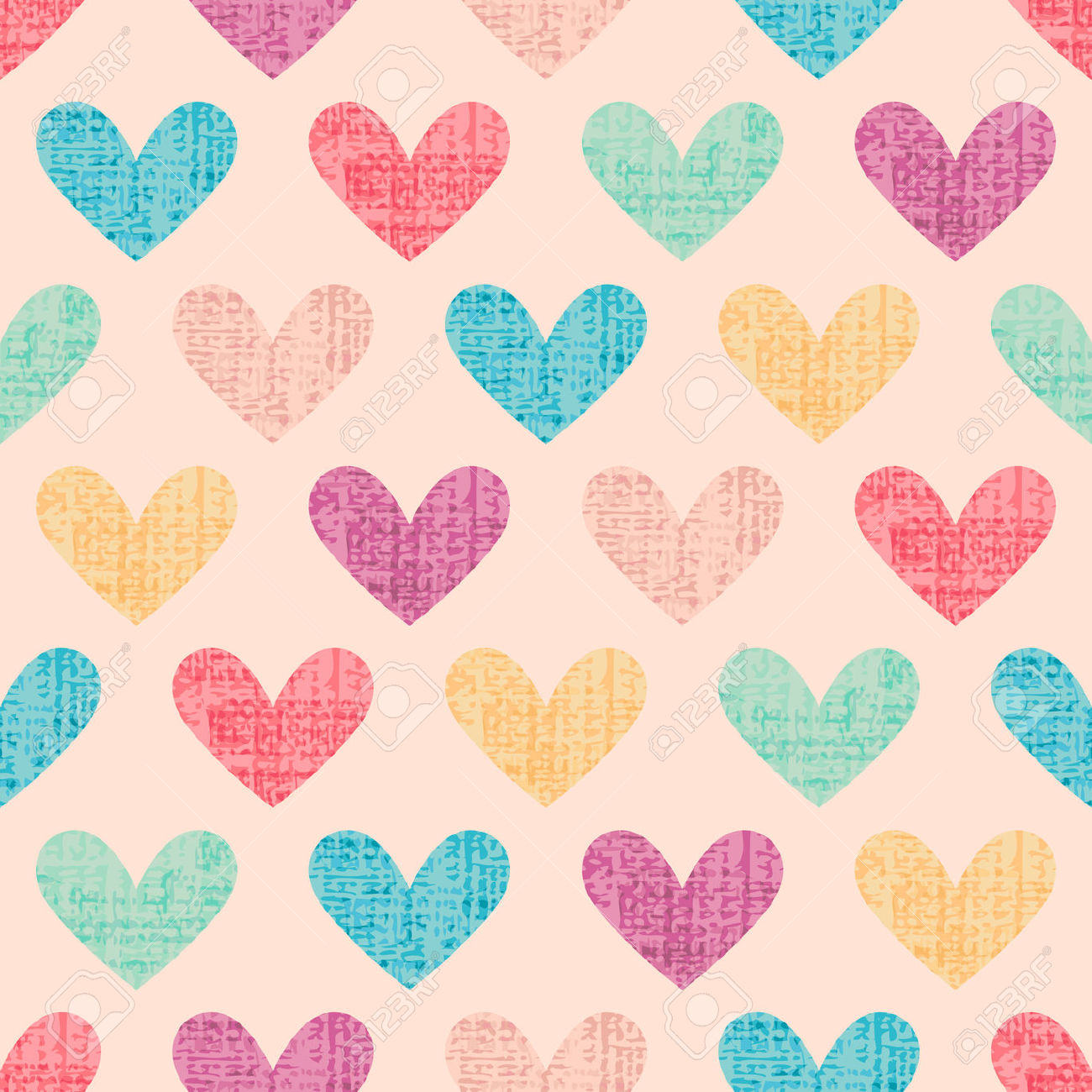 vintage heart pattern texture 