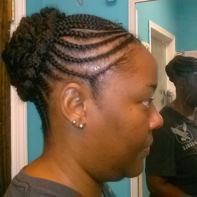 black natural updo styles