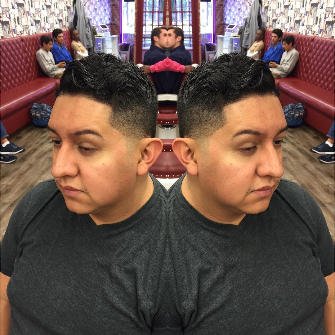 Low Taper Fade With Cross Design