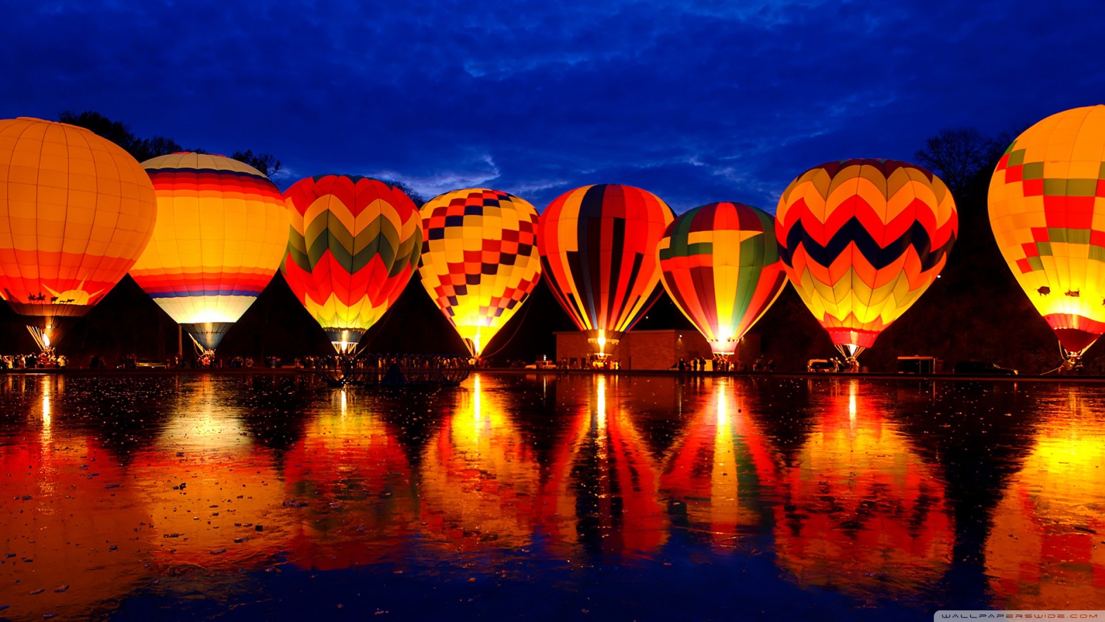 hot air baloon travel background