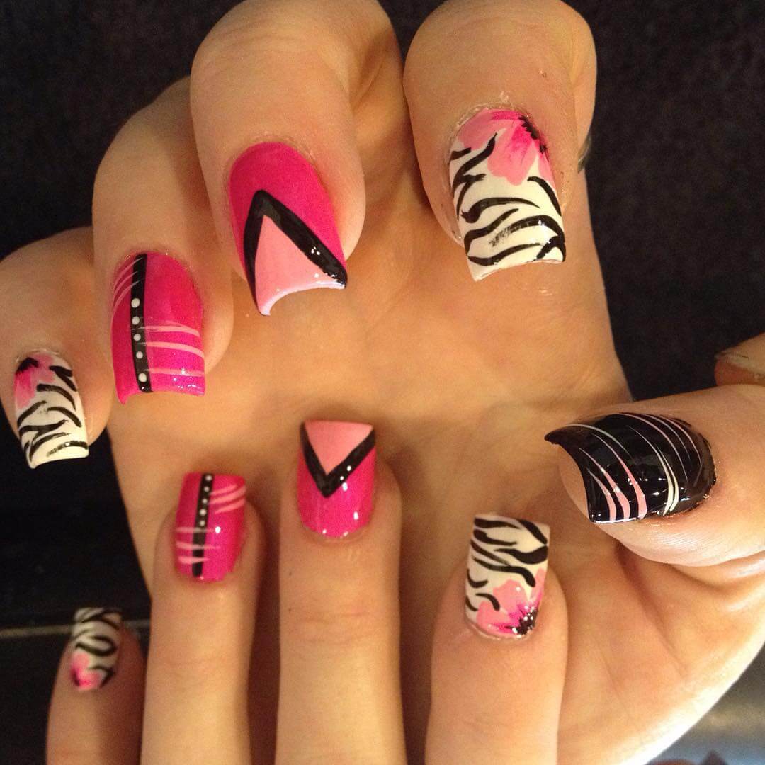 crazy nail art design