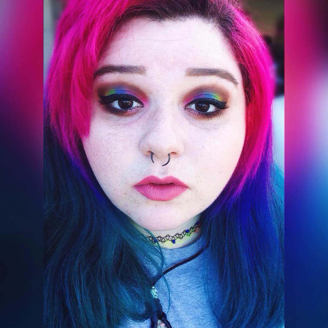 rainbow eyes for round face