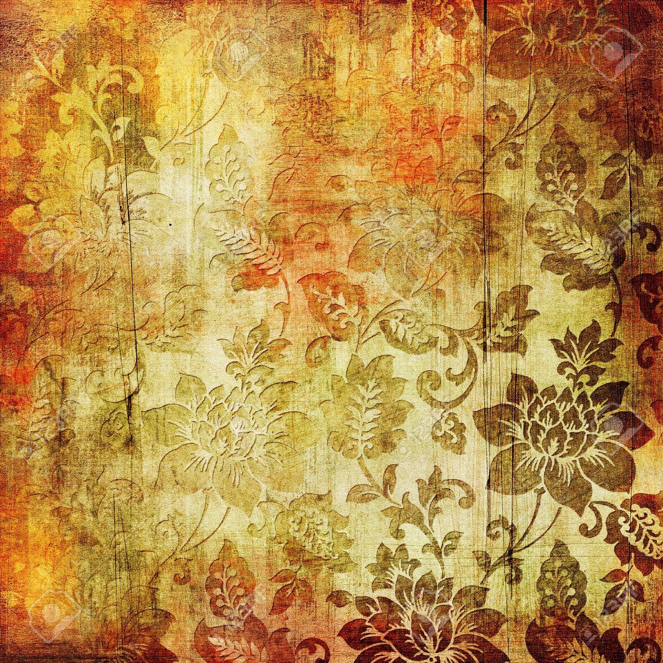 grunge floral pattern design