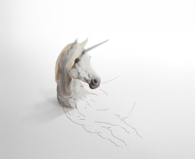 horse 3d pencil sketch