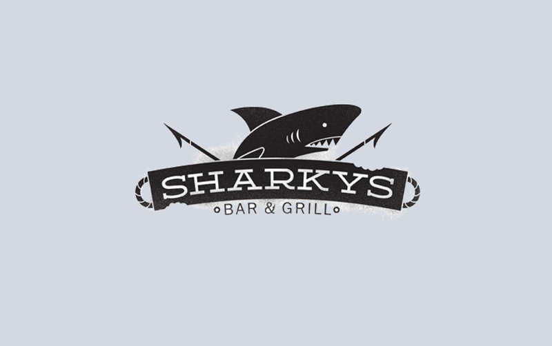 shark logo for bar and grills