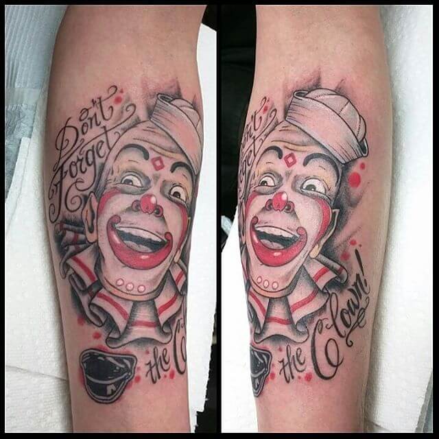 best clown tattoo