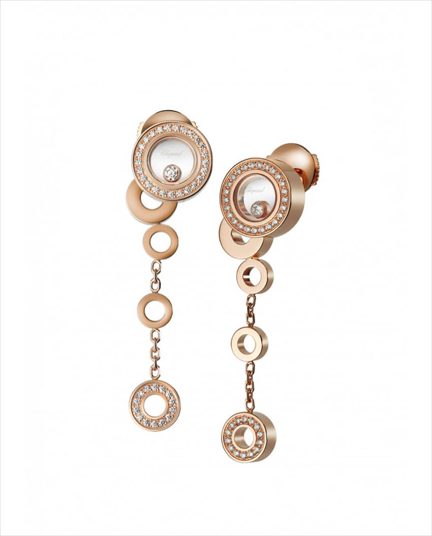 chopard gold and diamond earrings 1