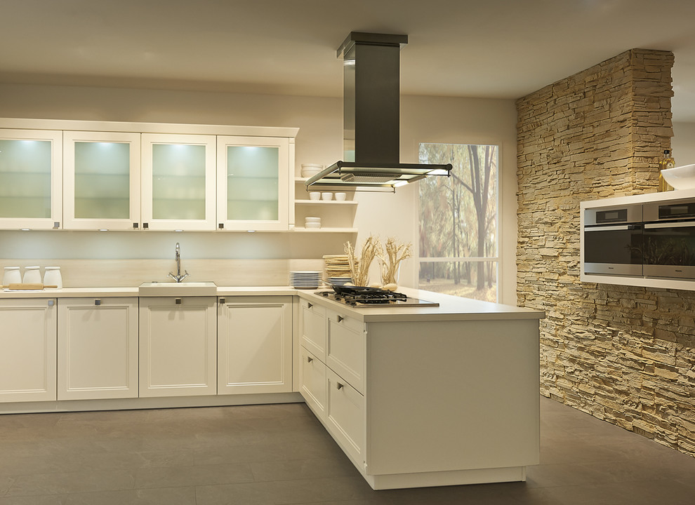 elegant designed kitchen in german style