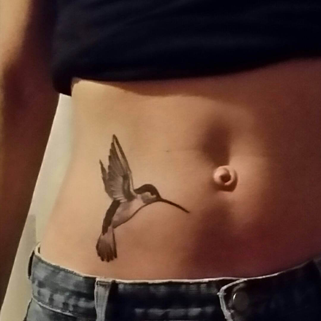 hip hummingbird tattoo for men 1