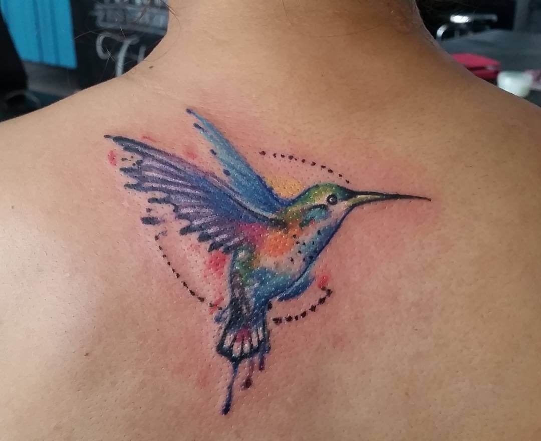 fabulous hummingbird tattoo 1