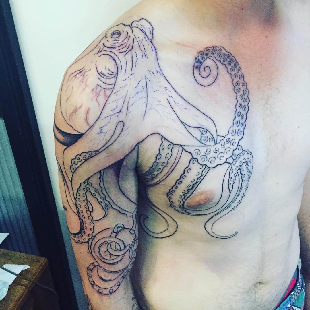 temporary octopus tattoo 1
