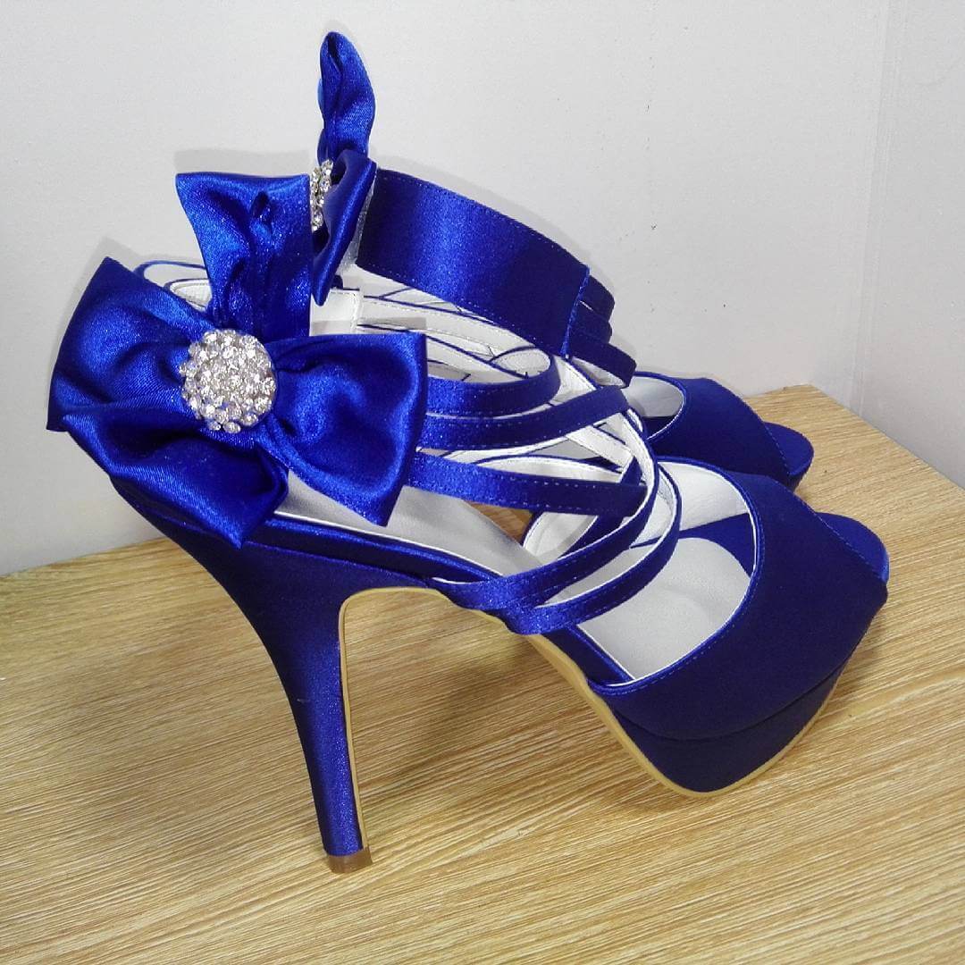 best blue color summer wedding shoes