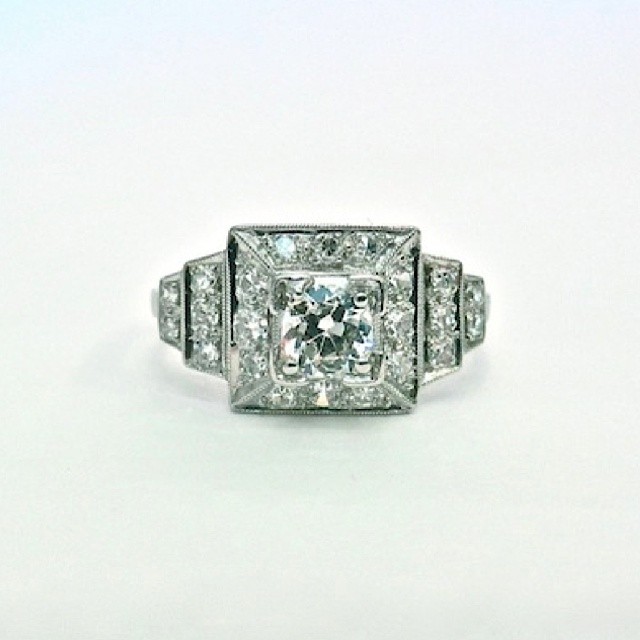 awesome vintage diamond engagement ring