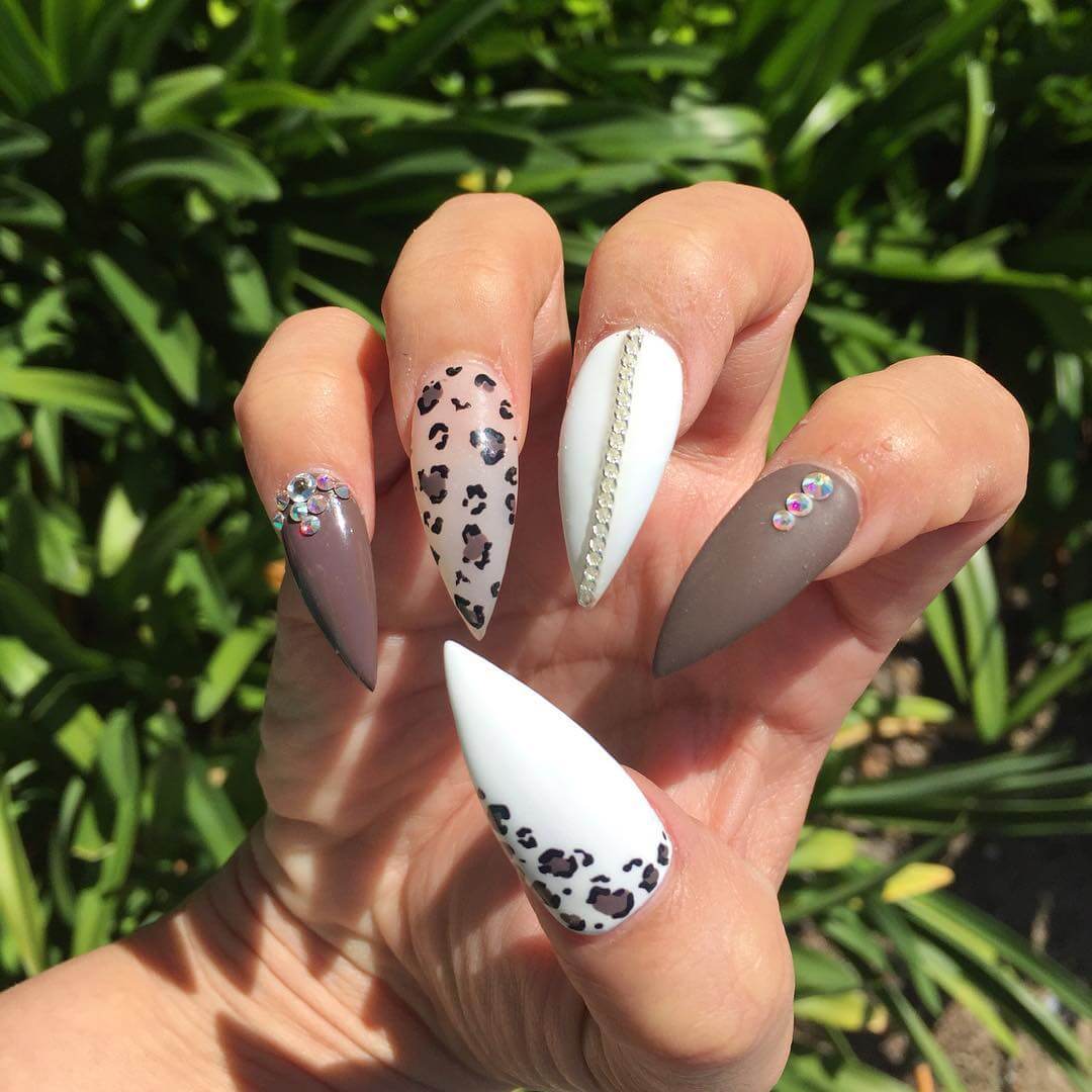 sharp nail leopard nail designs 1