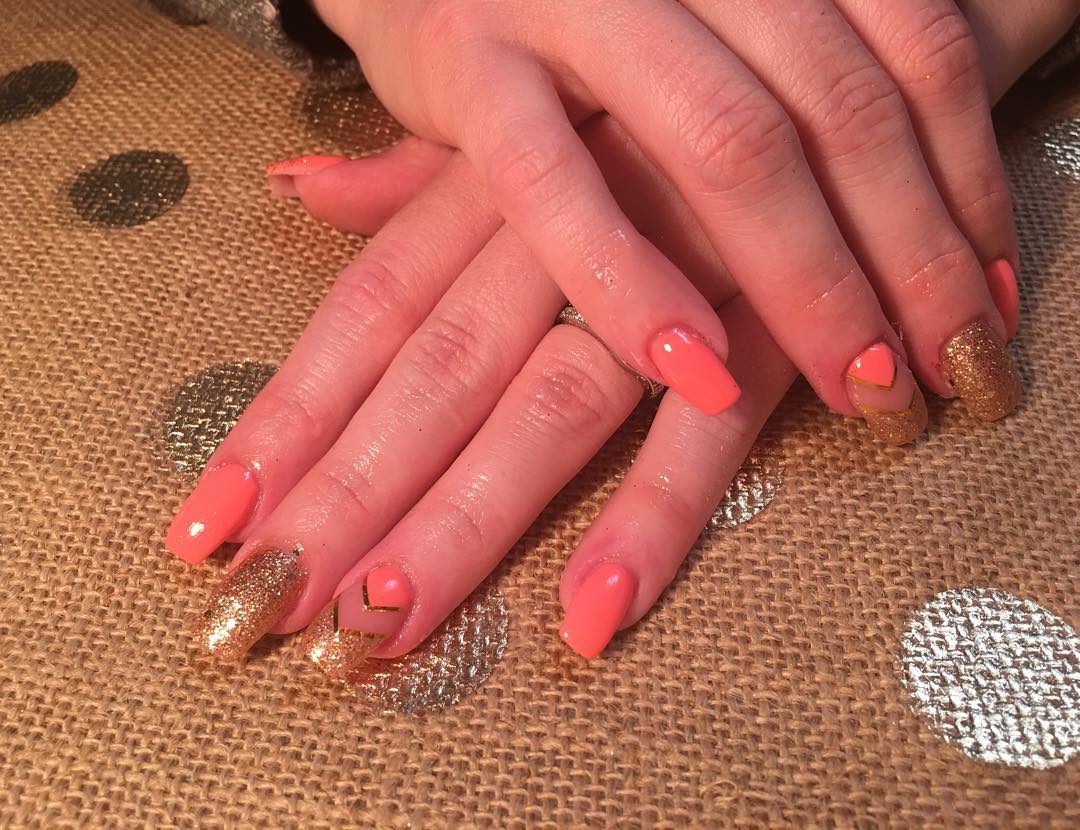 2. 50+ Peach Nail Art Ideas to Add a Touch of Elegance to Your Style - wide 1