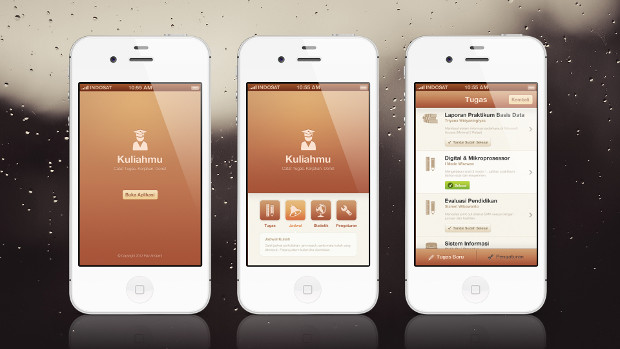 kuliahmu app mobile interface design