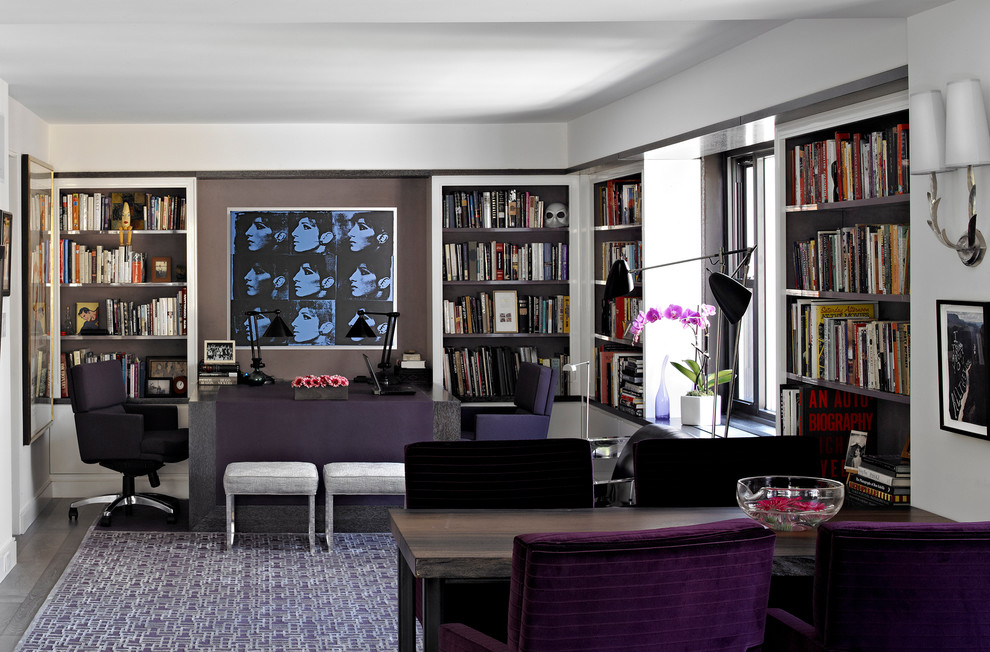 elegant gray home office design
