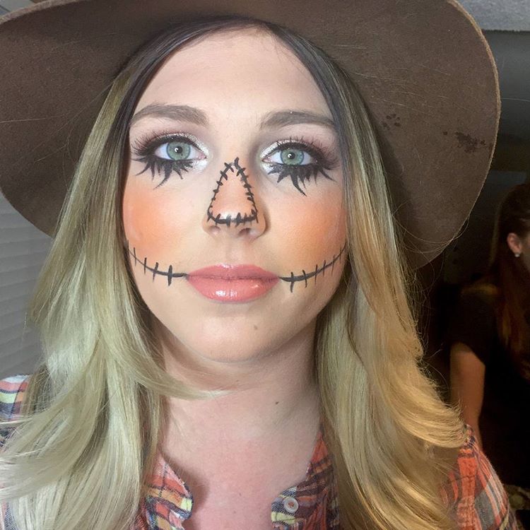 simple scarecrow makeup
