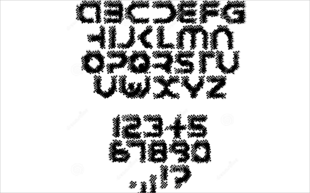 futuristic alphabet font